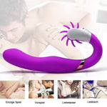 12 mode Double motor Anal Sex Toys G-Spot Vaginal-Clitoral Vibrator For Women
