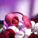 Wild Rose - 10 Speed Vibrating Flicking Silicone Rechargeable Tongue Vibrator
