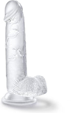 Realistic Transparent Dildo 8 inch with Suction Cup
