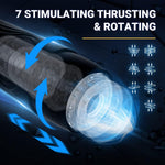 Automatic Male Masturbator Cup with 7 Thrusting & Rotating Modes, Hands Free
