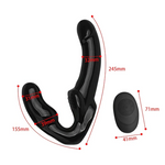 Vibrating Strapless Silicone Strapon Dildo