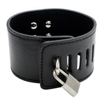 Leather Handcuffs Metal Lock With Key