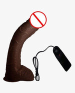 Big Bent 10 Inch Vibrating Dildo