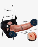 Very Soft Mars Hollow Dildo With Belt