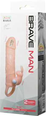 Baile Brave Man Multispeed Penis Extension Sleeve With Clit Vibrator