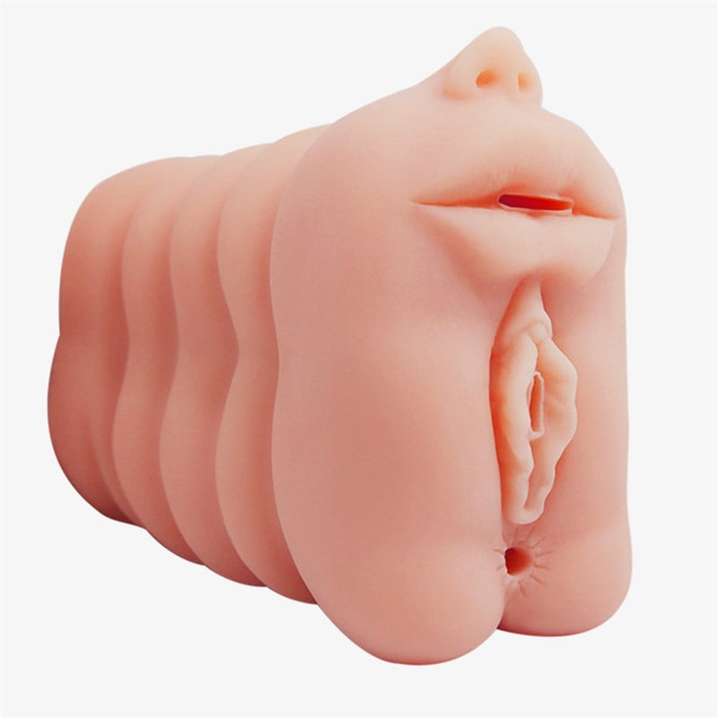 3 In 1 Vagina Mouth Anal Pocket Pussy Male Masturbator