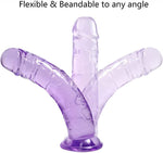 8 Inch Realistic Jelly Dildo Strong Suction Cup