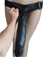 12 Inches Strap-On Huge Black Dildo Solid Penis For Lesbian Toys