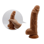 Double Layer Dildo With Strong Suction Cup