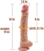 9.4 Inch Huge Dildo with Strong Suction Cup