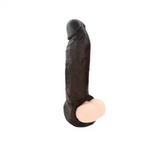 Black Jumbo Penis Extender Condom Sleeve