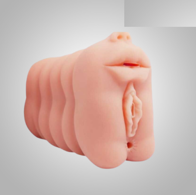 3 In 1 Vagina Mouth Anal Pocket Pussy Male Masturbator