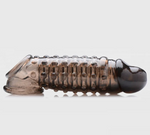 Ribbed & Dotted Realistic Penis Extender Sleeve