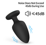 Remote Control Vibrating Anal Plug with LED Light