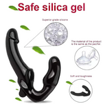 Vibrating Strapless Silicone Strapon Dildo