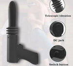 Automatic Telescopic Thrusting Black Dildo