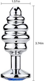 Steel Spiral Beads Stimulation Anal Butt Plug