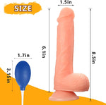 8.5 Inches Squirting Water Spray Penis Dildo