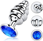 Steel Spiral Beads Stimulation Anal Butt Plug