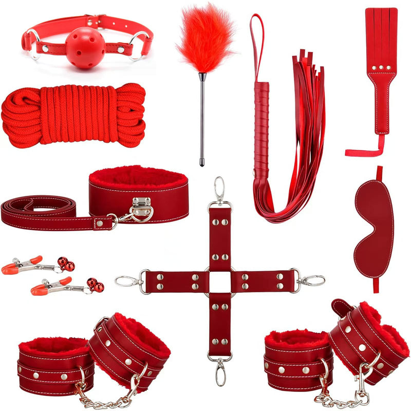 BDSM Bed Restraints For Sex, 10 Pcs Set