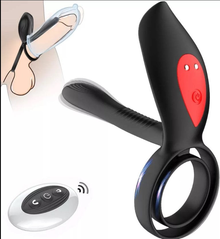Sex Love Wireless Remote Control Penis Vibrating Ring For Couple