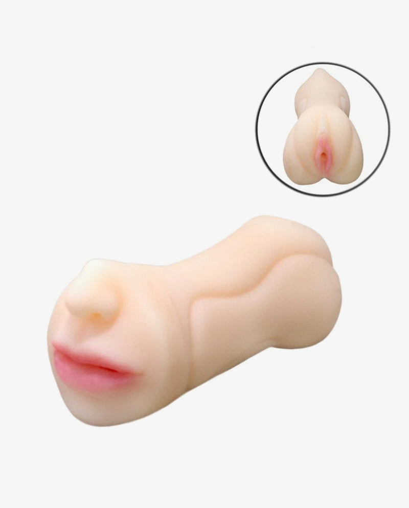 2-In-1 Vagina And Mouth Male Masturbation Cup - [Adultskart.com]