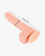 6 Inch Realistic Dildo With Vibration And Suction Cup - [Adultskart.com]