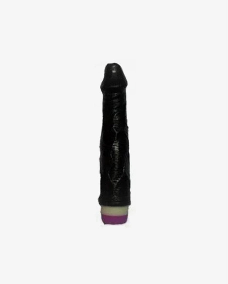 7 Inches Stud Vibrator Dildo Black - [Adultskart.com]
