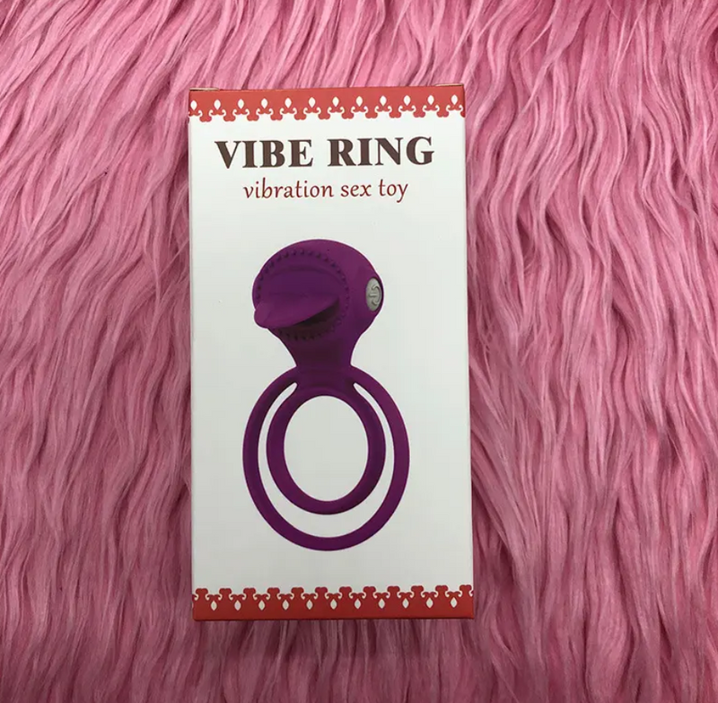 Penis Vibrating Ring With Tongue