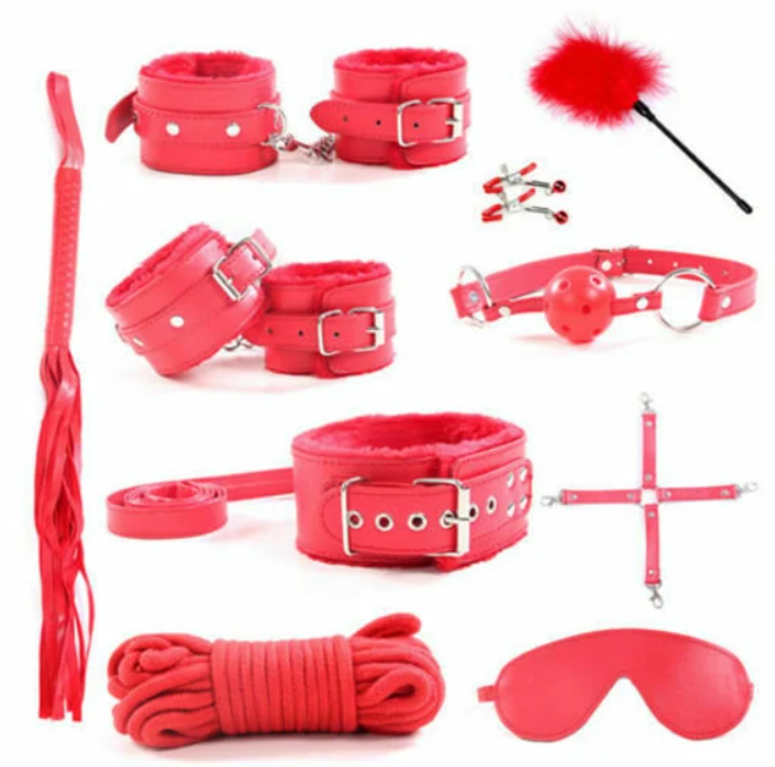 BDSM Bed Restraints For Sex, 10 Pcs Set