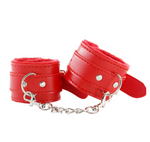 Super Soft Leather Handcuffs With Adjustable Fur Cuffs, Strong And Durable Bangle Bracelet Handcuffs