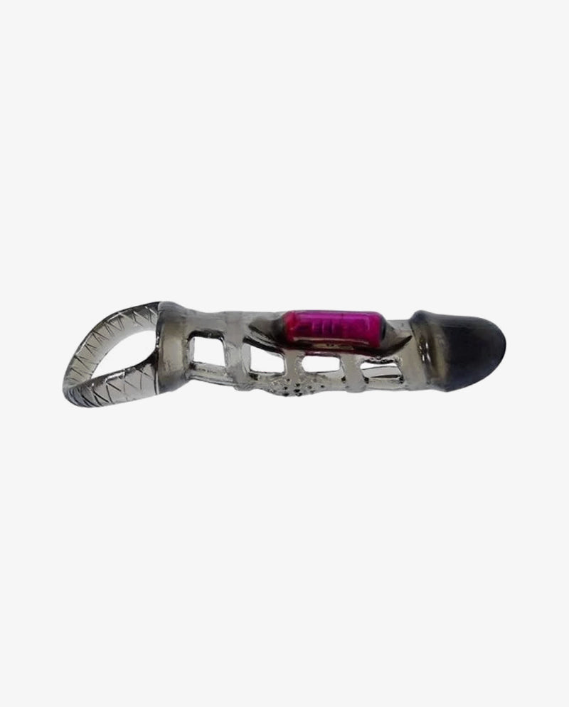 Baile Penis Sleeve With G-Spot Vibrator – Black - [Adultskart.com]