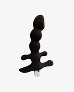 Black Vibrating Silicon Anal Plug - [Adultskart.com]