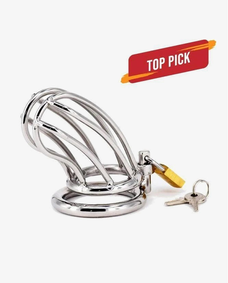 Chastity Lock METAL CAGE 3.31 INCHES LONG - [Adultskart.com]