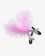 Feather Nipple Clips, Nipple Clamps 1 pair (pink) - [Adultskart.com]