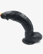 Huge Black 12 Inch Thick Realistic Suction Cup Waterproof Dildo - [Adultskart.com]