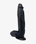 Huge Black 12 Inch Thick Realistic Suction Cup Waterproof Dildo - [Adultskart.com]