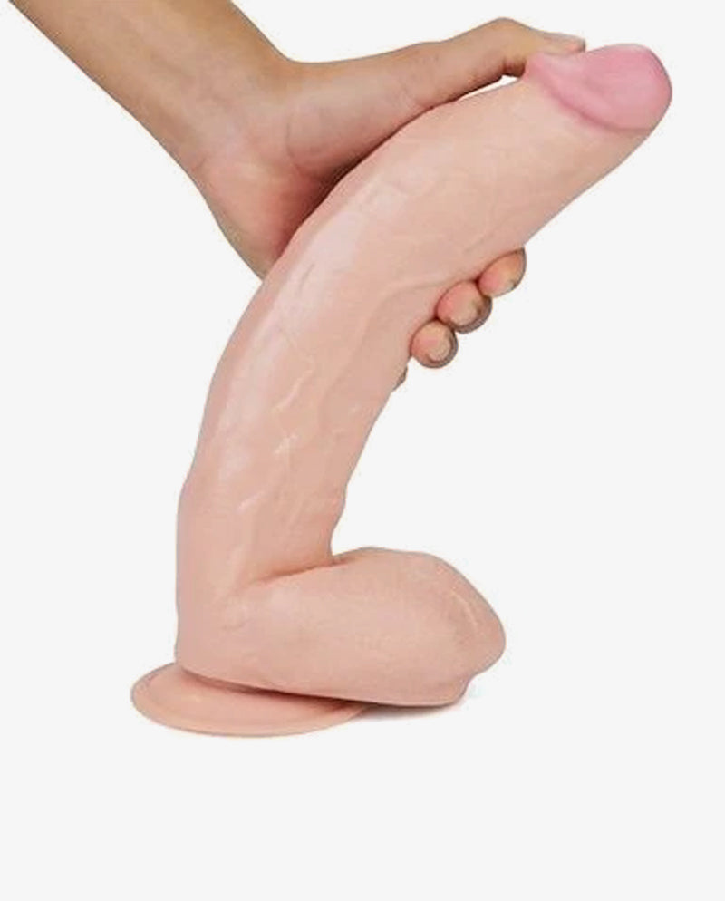 Huge Dildo 12 Inch Extreme Big Realistic Dildo Sturdy Suction Cup - [Adultskart.com]