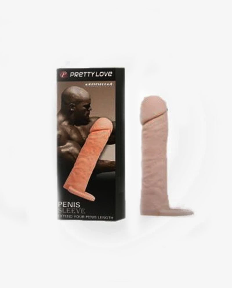 Pretty Love Penis Sleeve With Cock Ring - [Adultskart.com]