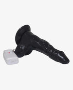 Realistic Vibrating Black Dildo With Strong Suction Cup