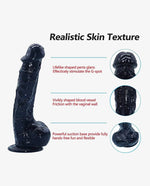 Realestic Black Strap-On Dildo