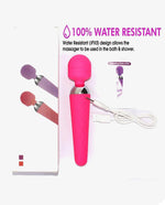 Rechargable Wand Massager Adult Toy With 10 Vibration Modes - [Adultskart.com]