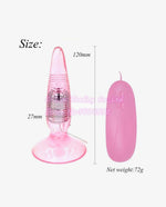 Soft Suction Cup Anal Butt Plug For Women With Remote Control