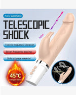 Telescopic Stretching Vibrating Thrusting And Rotating Dildo - [Adultskart.com]