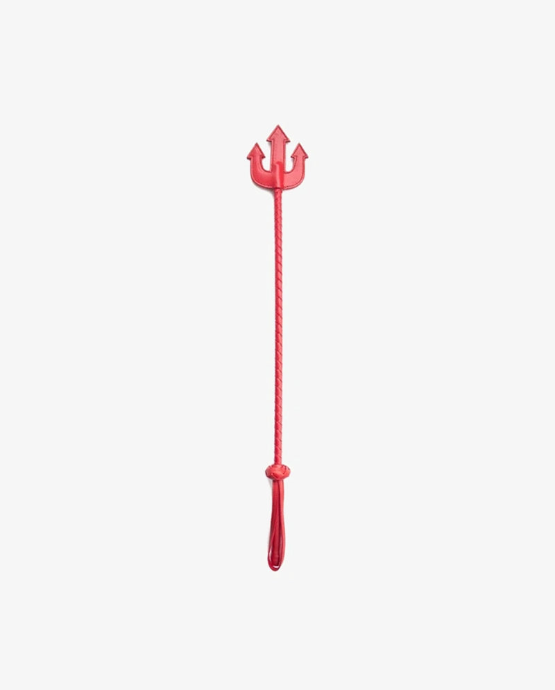 Trident Fork Shape Devil Spanking Straight Whip - [Adultskart.com]