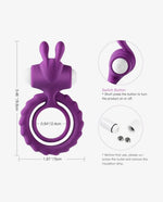 Utimi Soft Silicone Dual Vibrating Cock Ring - [Adultskart.com]