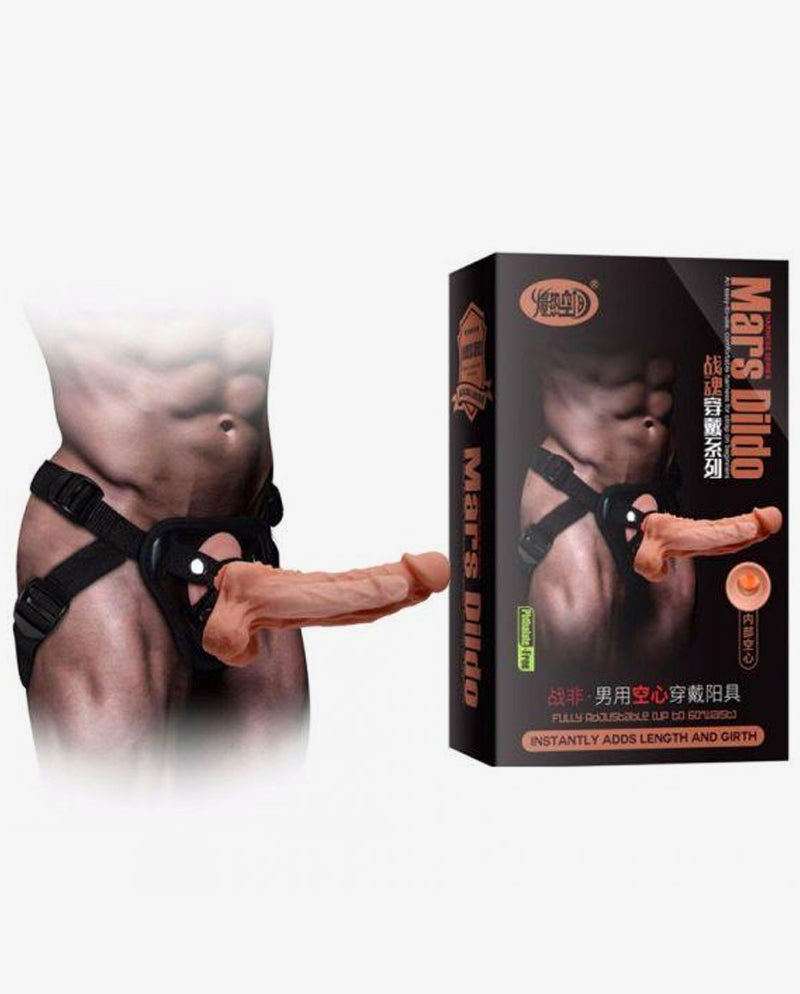 Very Soft Mars Hollow Dildo With Belt