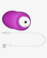 Waterproof USB Rechargeable Silicone Remote Vibrator Egg - [Adultskart.com]