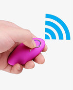 Waterproof USB Rechargeable Silicone Remote Vibrator Egg - [Adultskart.com]