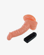 Whoppers Curved Vibrating Suction Cup Dildo